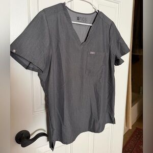 FIGS Caterina Graphite Scrub Top